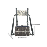 Maxbell Chest Rig Bag Practical Multifunction Workout Pack for Hiking Fishing Travel Grey