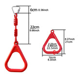 Maxbell Gymnastics Rings for Kids Fitness Trapeze for Playground Accessories Workout Red