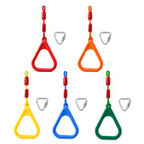 Maxbell Gymnastics Rings for Kids Fitness Trapeze for Playground Accessories Workout Red