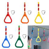 Maxbell Gymnastics Rings for Kids Fitness Trapeze for Playground Accessories Workout Red