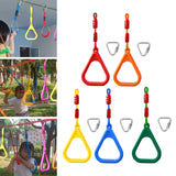 Maxbell Gymnastics Rings for Kids Fitness Trapeze for Playground Accessories Workout Red