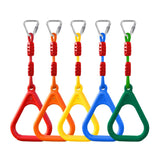 Maxbell Gymnastics Rings for Kids Fitness Trapeze for Playground Accessories Workout Red