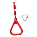 Maxbell Gymnastics Rings for Kids Fitness Trapeze for Playground Accessories Workout Red