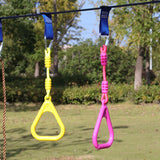 Maxbell Gymnastics Rings for Kids Fitness Trapeze for Playground Accessories Workout Red