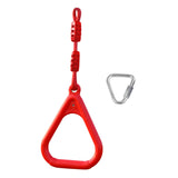 Maxbell Gymnastics Rings for Kids Fitness Trapeze for Playground Accessories Workout Red