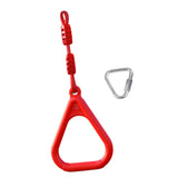 Maxbell Gymnastics Rings for Kids Fitness Trapeze for Playground Accessories Workout Red
