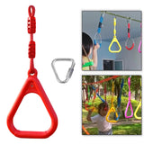 Maxbell Gymnastics Rings for Kids Fitness Trapeze for Playground Accessories Workout Red