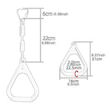 Maxbell Gymnastics Rings for Kids Fitness Trapeze for Playground Accessories Workout Orange