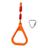 Maxbell Gymnastics Rings for Kids Fitness Trapeze for Playground Accessories Workout Orange