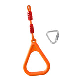 Maxbell Gymnastics Rings for Kids Fitness Trapeze for Playground Accessories Workout Orange