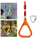 Maxbell Gymnastics Rings for Kids Fitness Trapeze for Playground Accessories Workout Orange