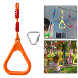 Maxbell Gymnastics Rings for Kids Fitness Trapeze for Playground Accessories Workout Orange