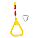 Maxbell Gymnastics Rings for Kids Fitness Trapeze for Playground Accessories Workout Yellow