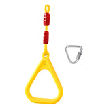Maxbell Gymnastics Rings for Kids Fitness Trapeze for Playground Accessories Workout Yellow