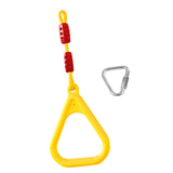 Maxbell Gymnastics Rings for Kids Fitness Trapeze for Playground Accessories Workout Yellow