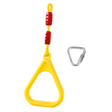 Maxbell Gymnastics Rings for Kids Fitness Trapeze for Playground Accessories Workout Yellow