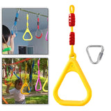 Maxbell Gymnastics Rings for Kids Fitness Trapeze for Playground Accessories Workout Yellow