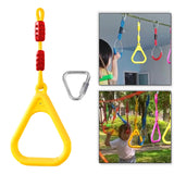 Maxbell Gymnastics Rings for Kids Fitness Trapeze for Playground Accessories Workout Yellow