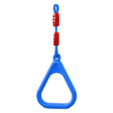 Maxbell Gymnastics Rings for Kids Fitness Trapeze for Playground Accessories Workout Blue