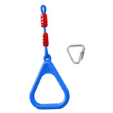 Maxbell Gymnastics Rings for Kids Fitness Trapeze for Playground Accessories Workout Blue