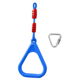Maxbell Gymnastics Rings for Kids Fitness Trapeze for Playground Accessories Workout Blue