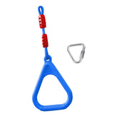 Maxbell Gymnastics Rings for Kids Fitness Trapeze for Playground Accessories Workout Blue