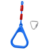Maxbell Gymnastics Rings for Kids Fitness Trapeze for Playground Accessories Workout Blue