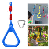 Maxbell Gymnastics Rings for Kids Fitness Trapeze for Playground Accessories Workout Blue