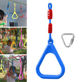 Maxbell Gymnastics Rings for Kids Fitness Trapeze for Playground Accessories Workout Blue