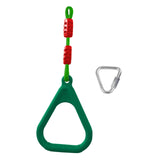 Maxbell Gymnastics Rings for Kids Fitness Trapeze for Playground Accessories Workout Green