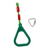 Maxbell Gymnastics Rings for Kids Fitness Trapeze for Playground Accessories Workout Green