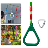 Maxbell Gymnastics Rings for Kids Fitness Trapeze for Playground Accessories Workout Green