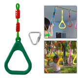 Maxbell Gymnastics Rings for Kids Fitness Trapeze for Playground Accessories Workout Green