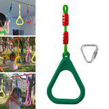 Maxbell Gymnastics Rings for Kids Fitness Trapeze for Playground Accessories Workout Green