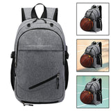 Maxbell Laptop Bag Basketball Backpacks for Outdoor Activities Birthday Gift Camping Gray