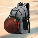 Maxbell Laptop Bag Basketball Backpacks for Outdoor Activities Birthday Gift Camping Gray