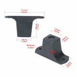 Maxbell 4x Rolling Duffle Bag Feet Foot Stand for Suitcase Spare Parts 45mm Height