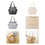 Maxbell Mesh Shower Tote with 2 Handles Quick Dry Portable for Travel Beach Camping Black