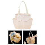 Maxbell Mesh Shower Tote with 2 Handles Quick Dry Portable for Travel Beach Camping Beige