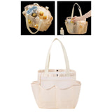 Maxbell Mesh Shower Tote with 2 Handles Quick Dry Portable for Travel Beach Camping Beige