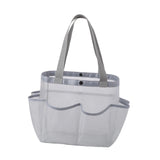 Maxbell Mesh Shower Tote with 2 Handles Quick Dry Portable for Travel Beach Camping Gray