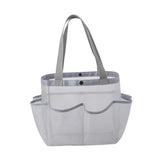 Maxbell Mesh Shower Tote with 2 Handles Quick Dry Portable for Travel Beach Camping Gray