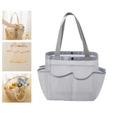 Maxbell Mesh Shower Tote with 2 Handles Quick Dry Portable for Travel Beach Camping Gray