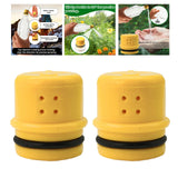 Maxbell 2 Pieces Water Bottle Sprinkler Caps Bottle Attachment for Patio Lawn Hiking Small