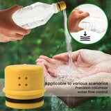 Maxbell 2 Pieces Water Bottle Sprinkler Caps Bottle Attachment for Patio Lawn Hiking Large