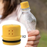 Maxbell 2 Pieces Water Bottle Sprinkler Caps Bottle Attachment for Patio Lawn Hiking Large