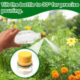 Maxbell 2 Pieces Water Bottle Sprinkler Caps Bottle Attachment for Patio Lawn Hiking Small and Large