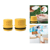 Maxbell 2 Pieces Water Bottle Sprinkler Caps Bottle Attachment for Patio Lawn Hiking Small and Large