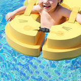 Maxbell Non Inflatable Float Soft Lightweight Waist Swim Toy for Children Boys Girls yellow