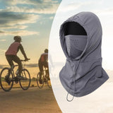 Maxbell Balaclava Hood Mask Fashion Breathable for Running Outdoor Activities Biking Gray